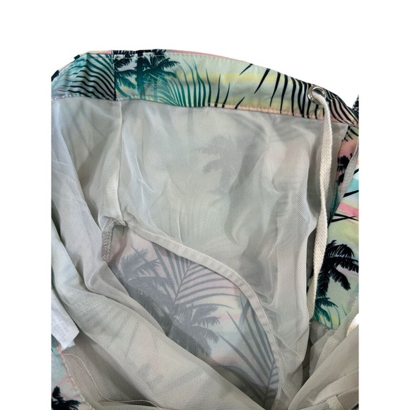 Argyle Grant Men Palm Tree Lined Swim Trunks Sz 30 - Picture 5 of 5